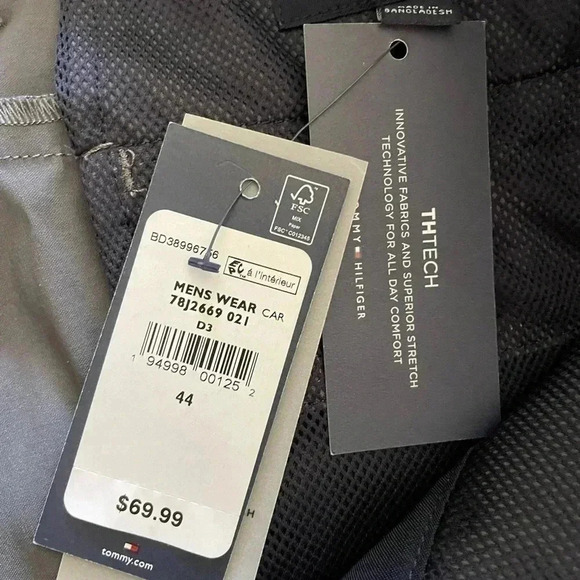 Tommy Hilfiger gray 9 inch flex shorts sz 44 - Picture 5 of 5